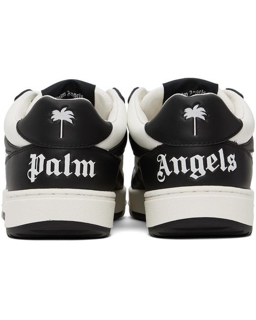 Palm Angels Black & White University Sneakers for men
