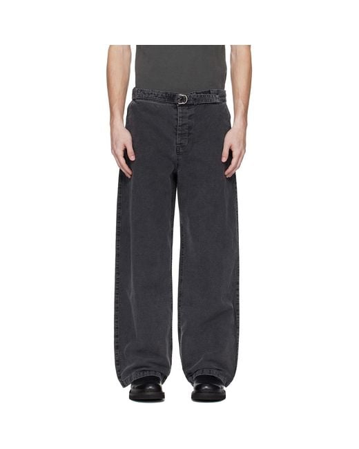 Our Legacy Black Stern Chino Trousers for men