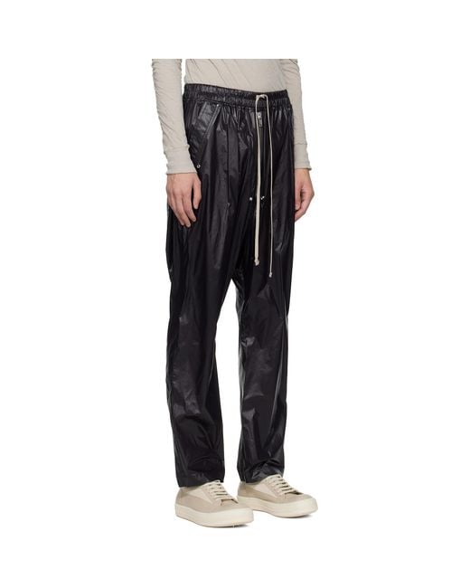 Rick Owens Black Temple Bela Trousers for men