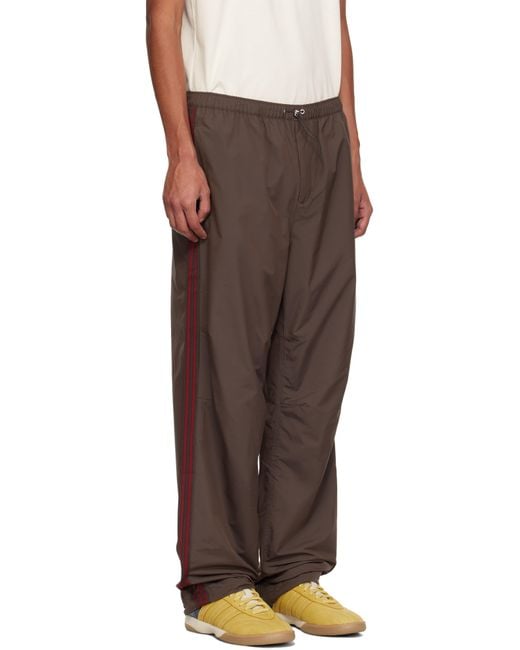 メンズ Wales Bonner Adidas Originalsエディション ブラウン タフタ トラックパンツ Brown