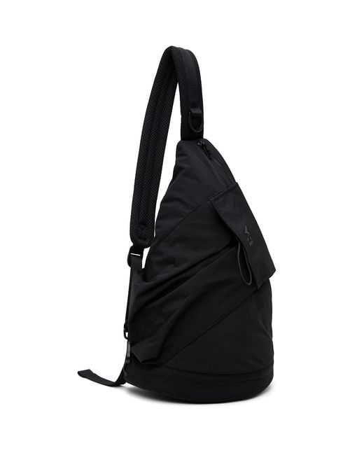 Y-3 Black Utility Sling Backpack