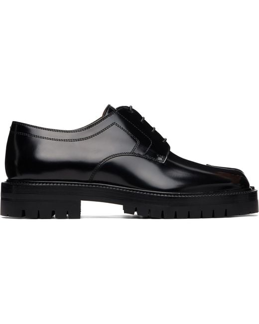 Maison Margiela Black Tabi Lace-Up Derbys for men