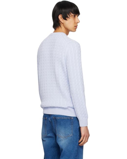 Lacoste White Patch Sweater for men
