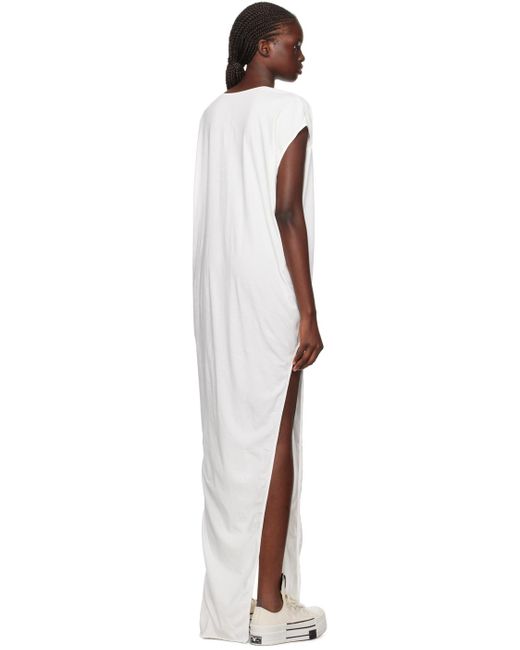 Rick Owens Black Off-white Arrowhead Maxi Dress