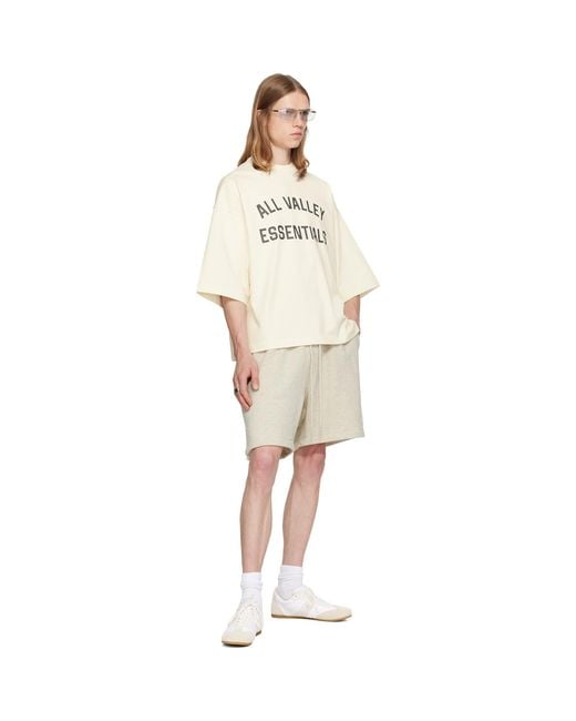 Fear Of God Natural Off- Merch T-Shirt for men