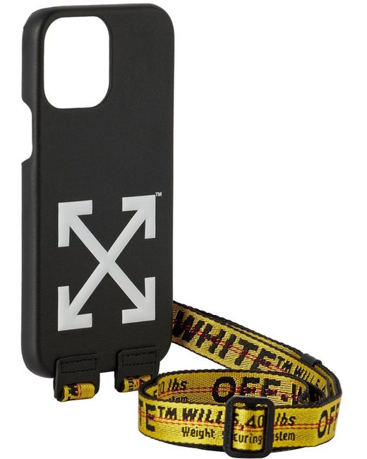 Off-White c/o Virgil Abloh Black Off- Belt Cover Iphone 13 Pro Max Case