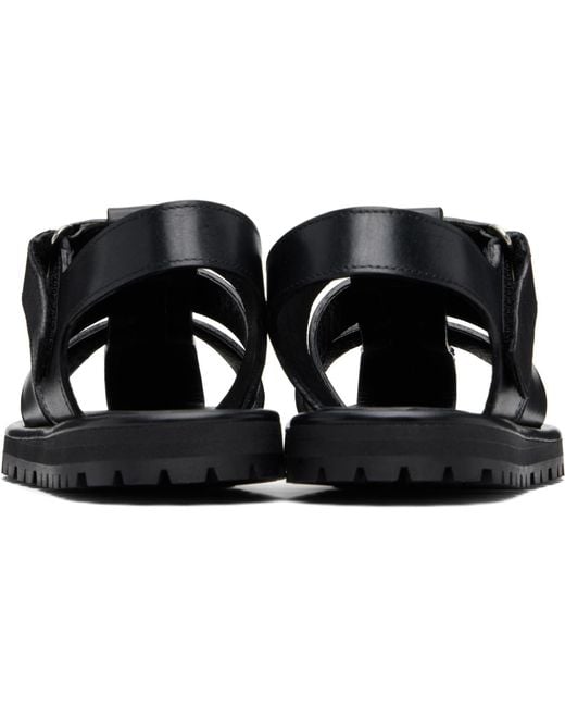 Studio Nicholson Black Sandom Sandals