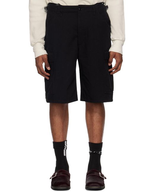 Nanamica Black Cargo Shorts for men