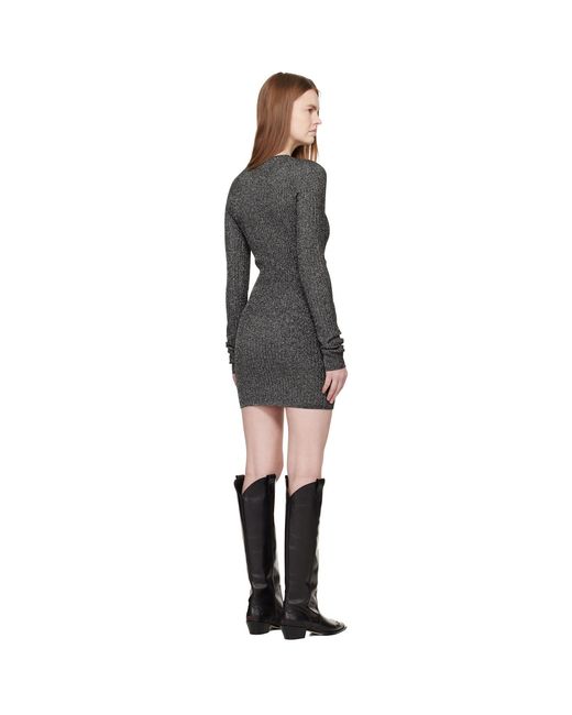 Amiri Black Ma Hardware Minidress