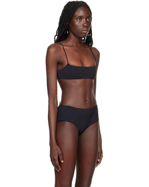 The Row Black Ssense Exclusive Flori Bikini Top