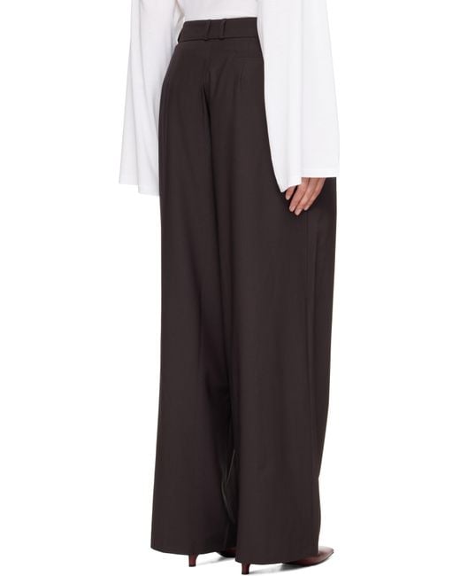 Frankie Shop Black Ripley Pleated Trousers