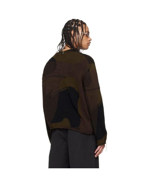 Our Legacy Black Rigid Popover Sweater for men