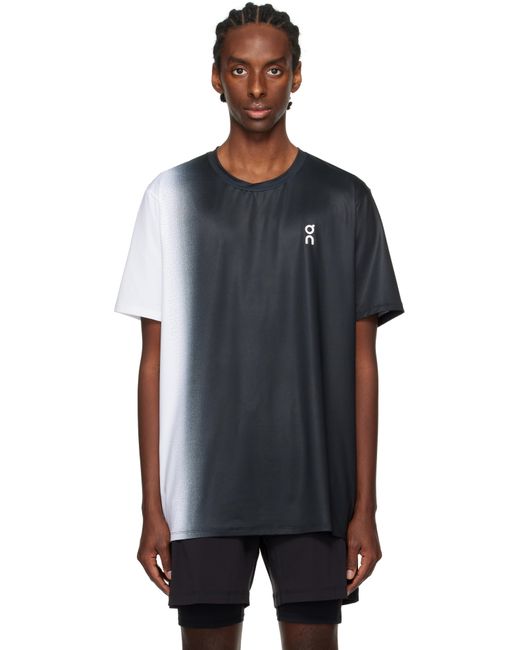 メンズ On Shoes ブラック＆ホワイト Court-T Tシャツ Black