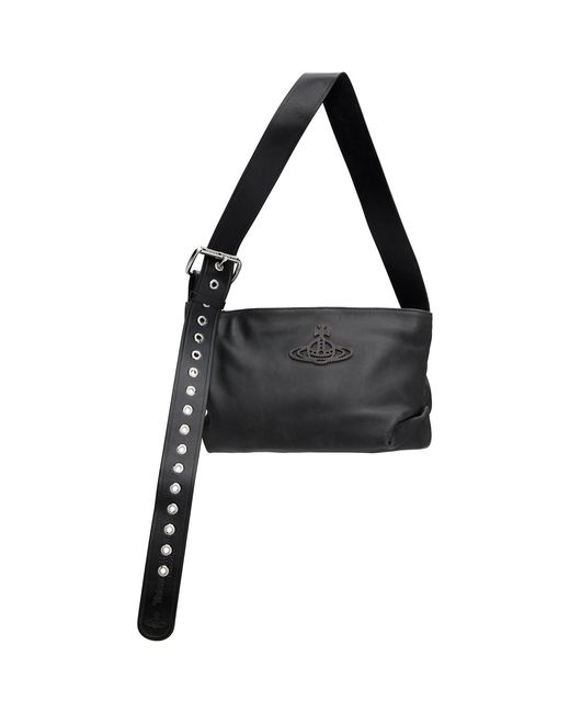 Vivienne Westwood Black Maxime Small Shoulder Bag