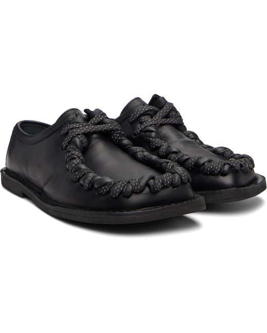 CAMPERLAB Black Eki Lace-Up Derbys for men