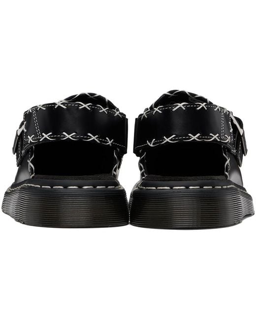 Mules jorge ii gothic americana noires à bride arrière Dr. Martens pour homme en coloris Black