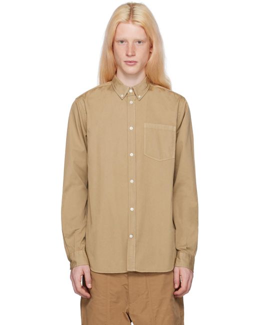 Norse Projects Natural Beige Anton Shirt for men