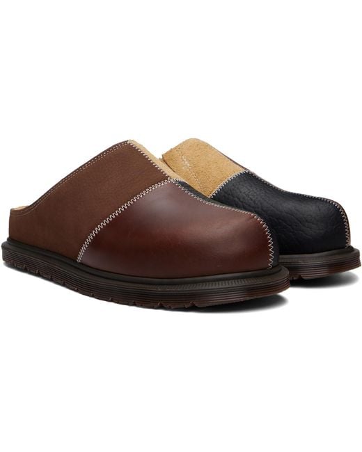 Dr. Martens Brown San Patchwork Loafers for men