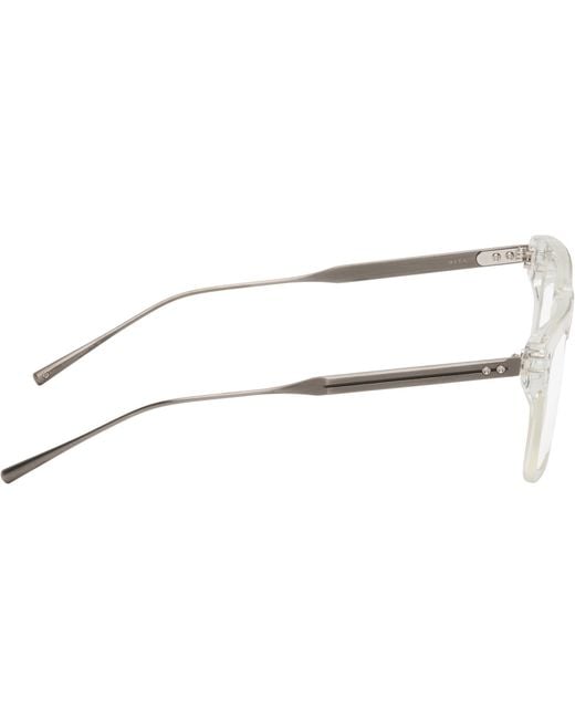 Dita Eyewear Multicolor Transparent & Gunmetal Lataro Glasses for men