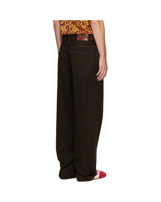 Dries Van Noten Black Loose Fit Jeans for men