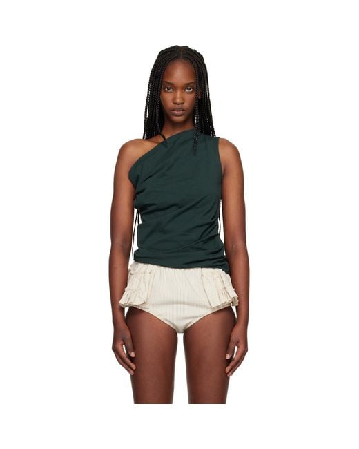 Dries Van Noten Multicolor Draped Tank Top