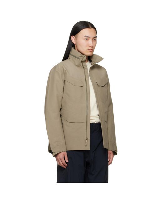 Veilance Brown Field Jacket for men