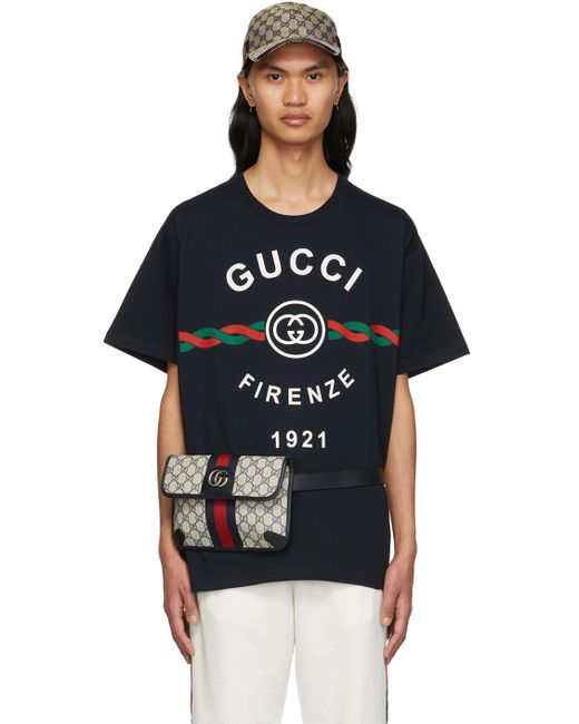 Gucci Black ' Firenze 1921' T-Shirt for men