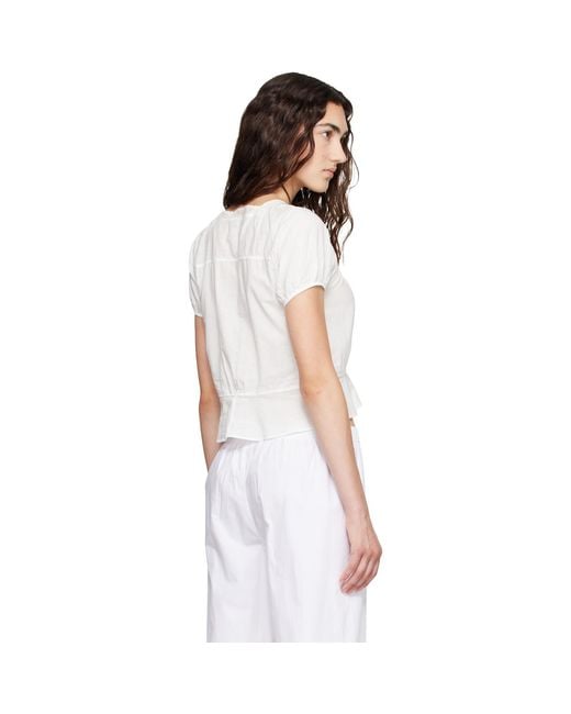 Fruity Booty White Daisy Blouse