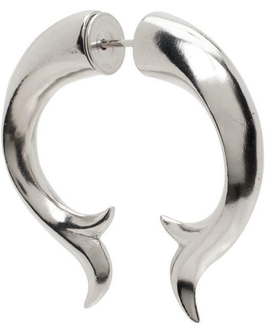 Kusikohc Metallic Stem Single Earring for men