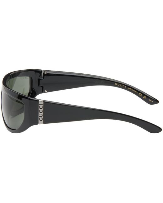 Gucci Black Wrapped Sunglasses for men