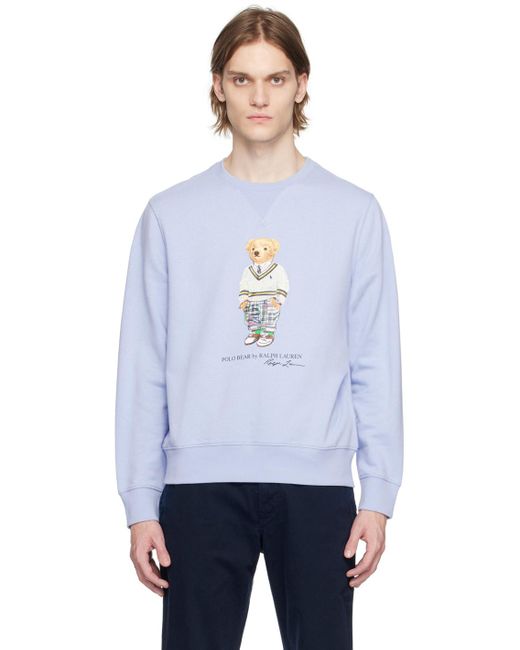 Pull molletonné à ourson polo bear Polo Ralph Lauren pour homme en coloris Blanc Lyst