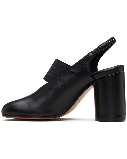 MM6 by Maison Margiela Black Anatomic Numeric Slingback Heels