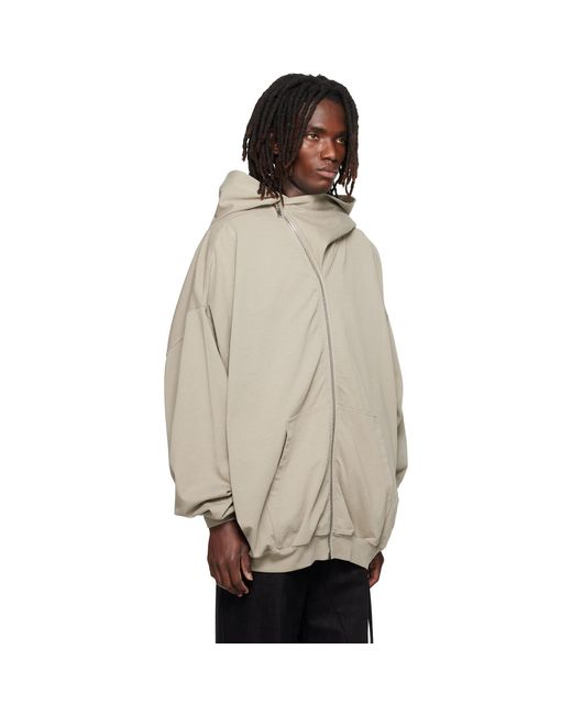 Rick Owens Natural Tower Mountain Hun Hoodie for men