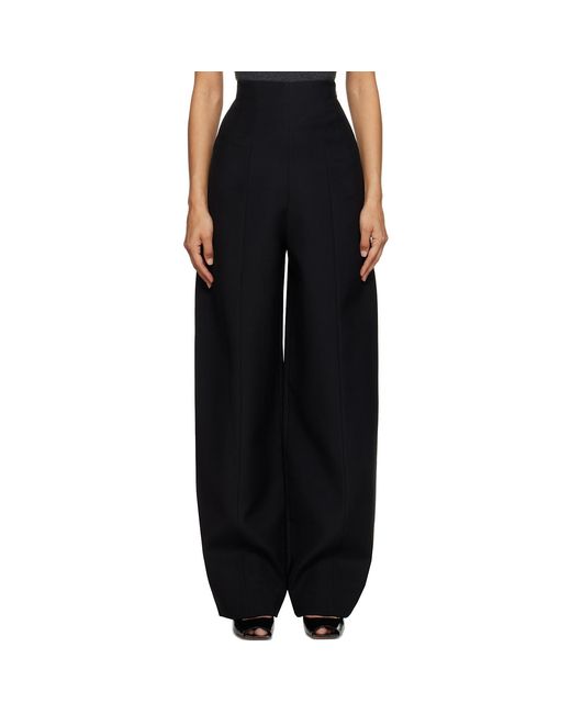 Khaite Black Lennerd Trousers