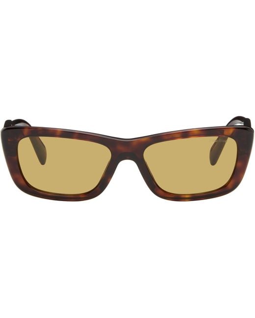 Miu Miu Brown Cat-Eye Sunglasses