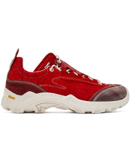 Our Legacy Red Gabe Sneakers for men