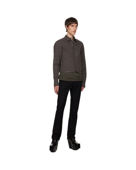 Rick Owens Black Headon Shirt for men