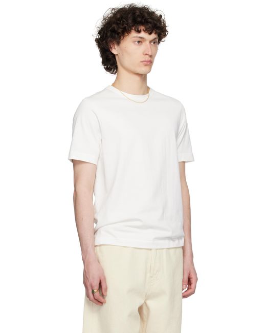 メンズ Merz B. Schwanen ホワイト 214 Loopwheeled Tシャツ White