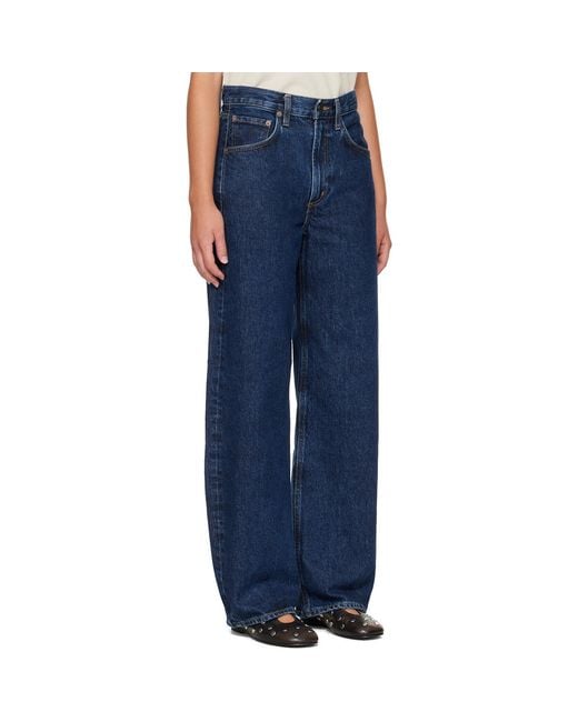 Agolde Blue Low Curve Jeans