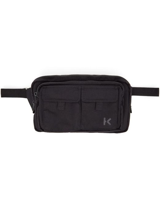 KENZO Synthetic Hybrid Expandable Belt Bag in Black Lyst