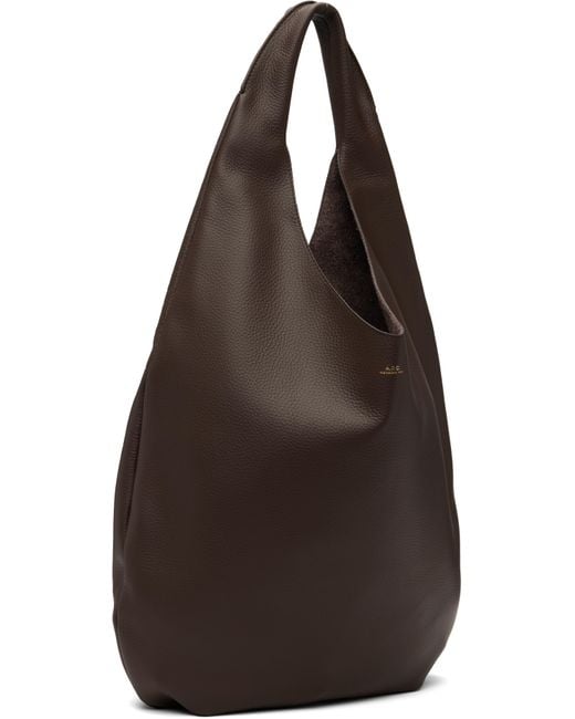 A.P.C. Brown 'Le Neige' Tote