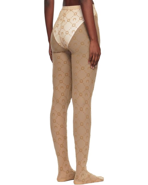Recycled Mesh Flocked Tights