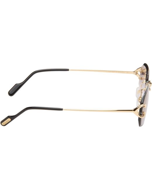 Cartier Black Classic C Motif Sunglasses for men