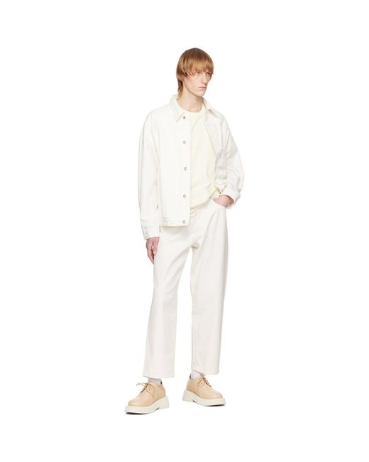LE17SEPTEMBRE White Five-Pocket Jeans for men