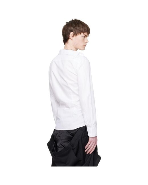 HODAKOVA White Asymmetric Shirt for men