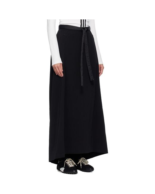 Y-3 Black Padded Midi Skirt