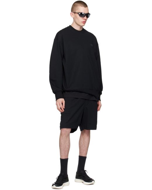Y-3 Black Loose-fit Shorts for men