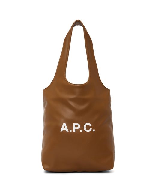 Petit Cabas Brun Clair A.P.C. en coloris Brown