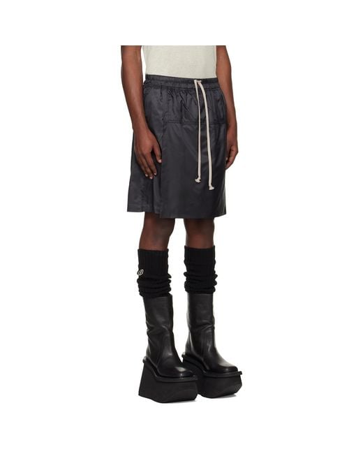 Rick Owens Black Moncler + Kilt Shorts for men
