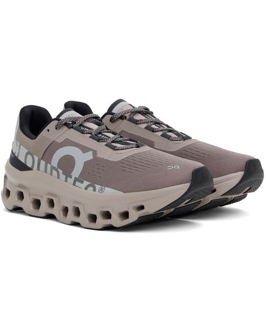 On Shoes Black Taupe Cloudmster Sneakers for men